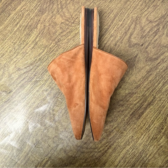 Nine West Freeda Pointy Toe Leather Mule Medium Brown Size 8.5 - Picture 5 of 12